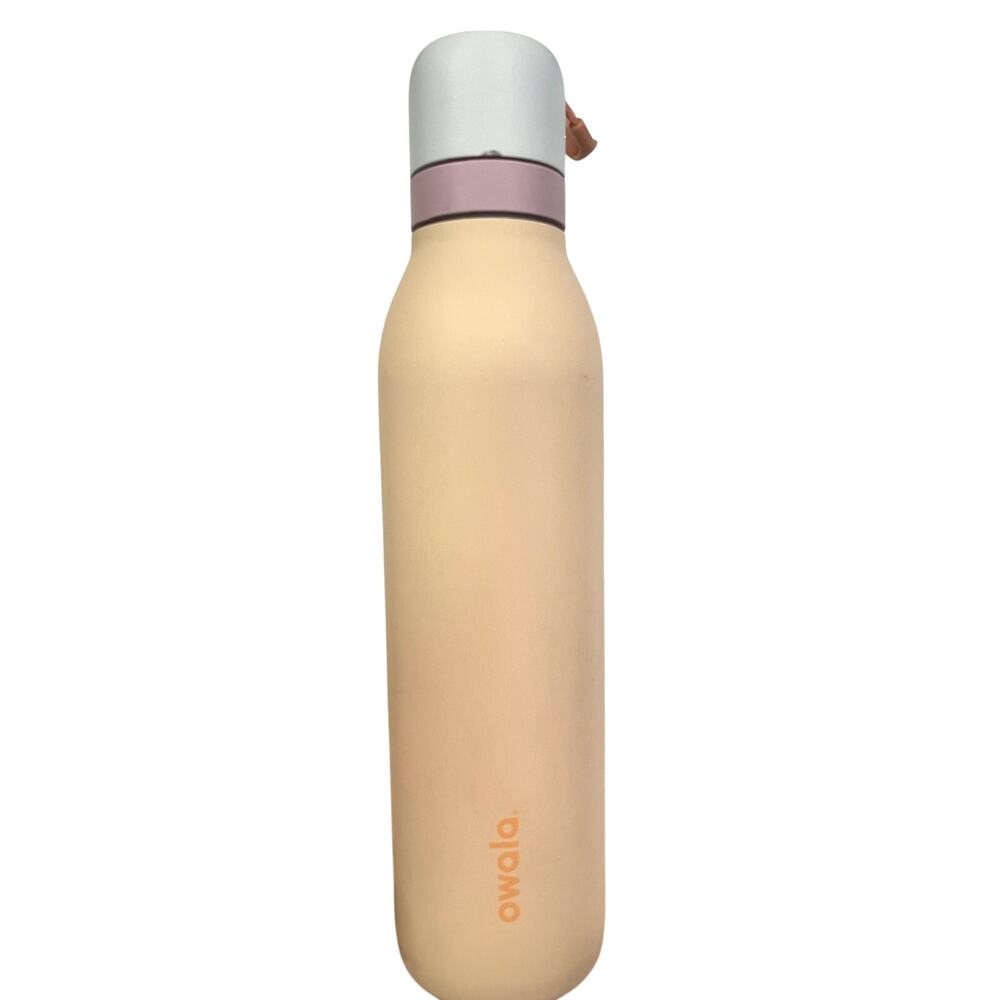 OWALA Insulated Stainless Steel Water Bottle Flip Straw Leakproof White